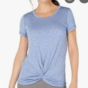 Ideology Passion Blue Tie Front T-Shirt